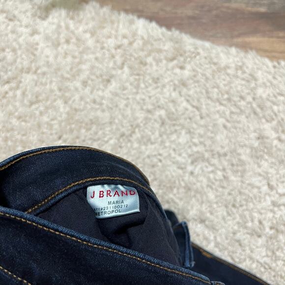 J Brand 28 Metropol Dark Wash Sleek Form-Hugging High Rise Maria Skinny Jeans - Picture 7 of 8